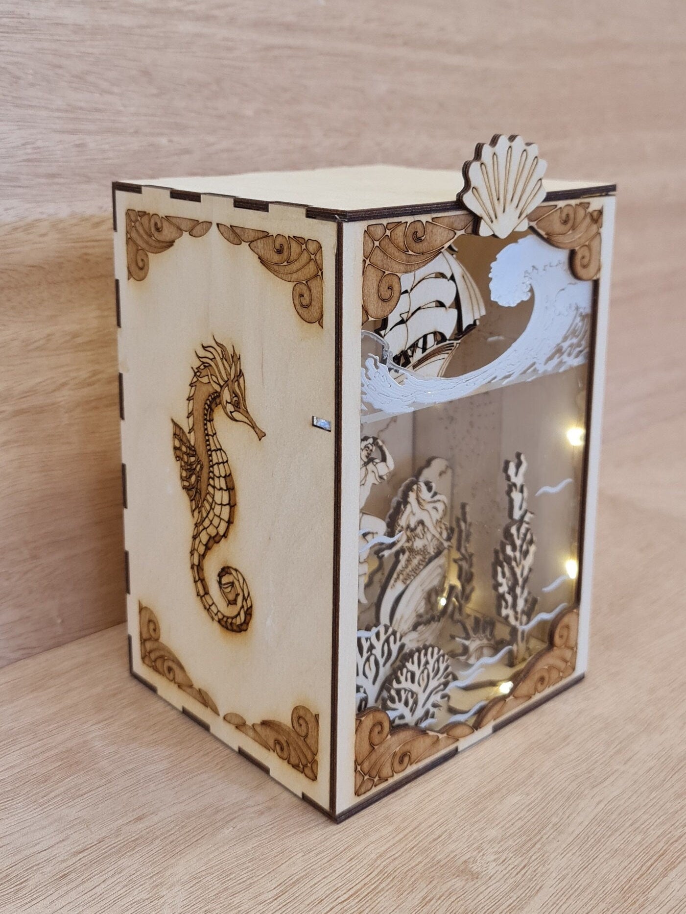 Little Mermaid Book Nook Kit / Bookshelf insert