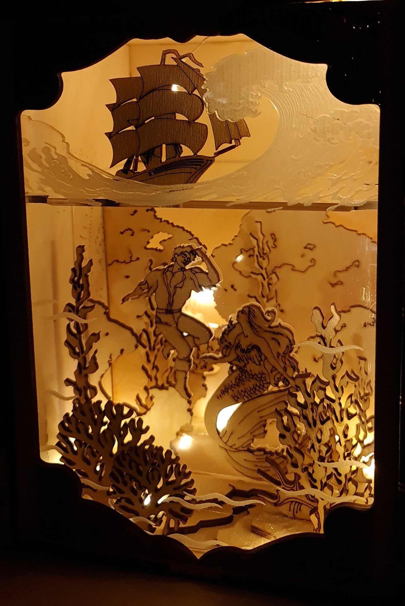 Little Mermaid Book Nook Kit / Bookshelf insert