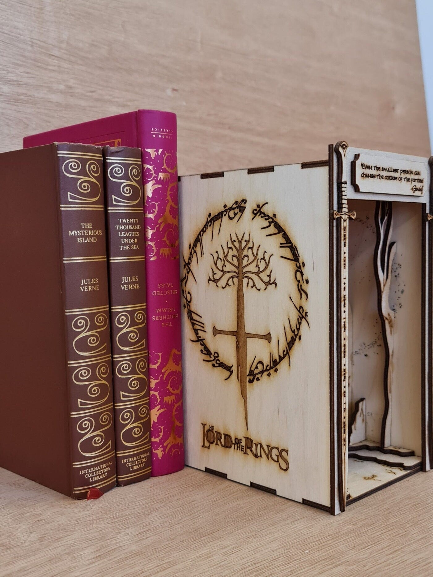 Lord of the Ring inspired Book Nook Kit / Bookshelf insert