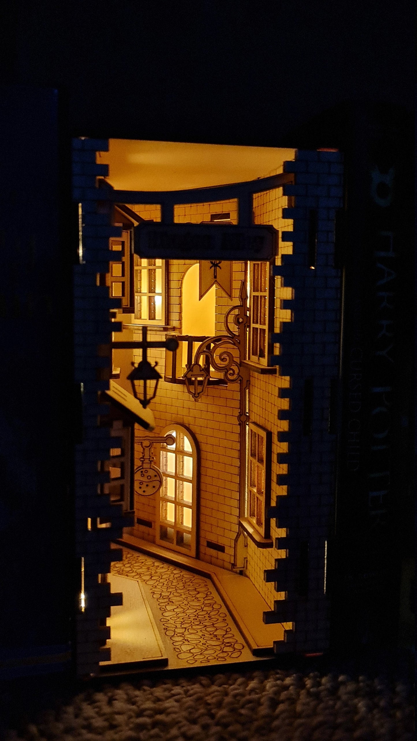 Magical Alley, with lights - Bookshelf insert , DIY | Cornel73