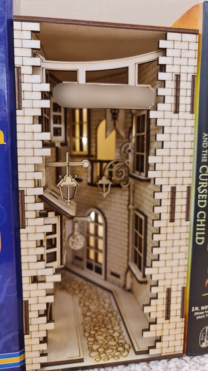 Magical Alley, with lights - Bookshelf insert , DIY | Cornel73