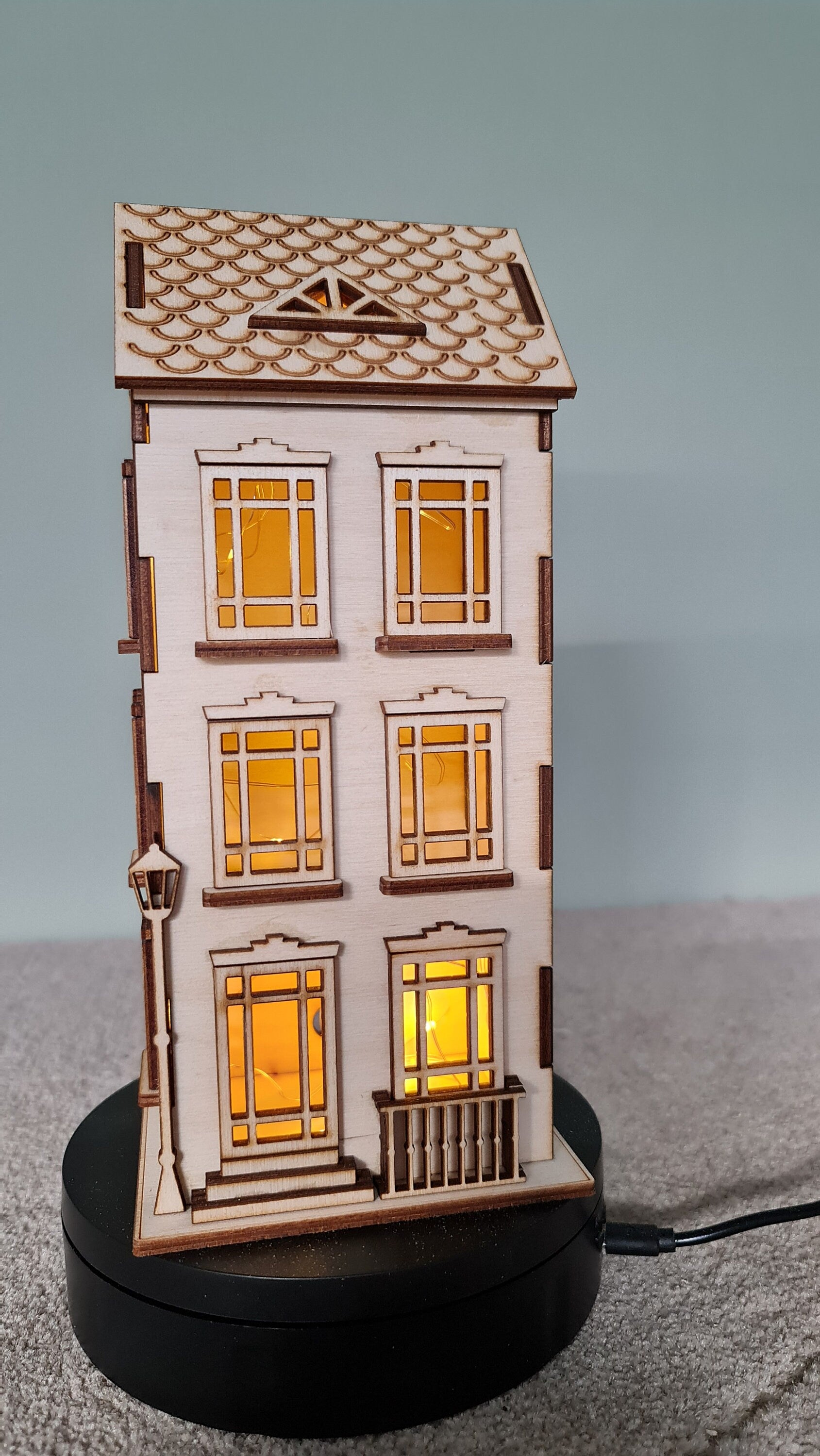 Town house No.1 Dollhouse DIY Kit Scale 1:48 | Cornel73