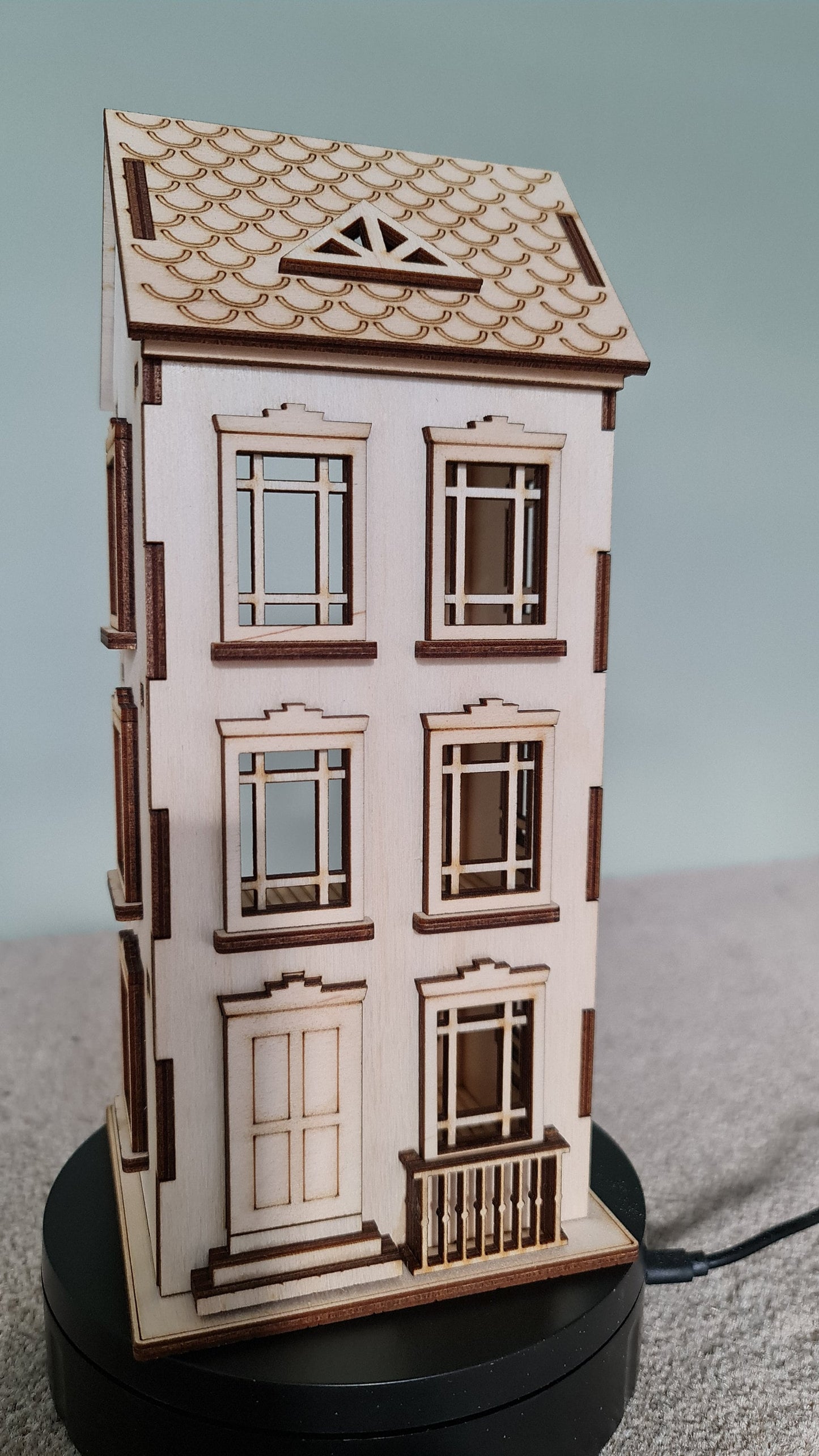 Town house No.1 Dollhouse DIY Kit Scale 1:48 | Cornel73