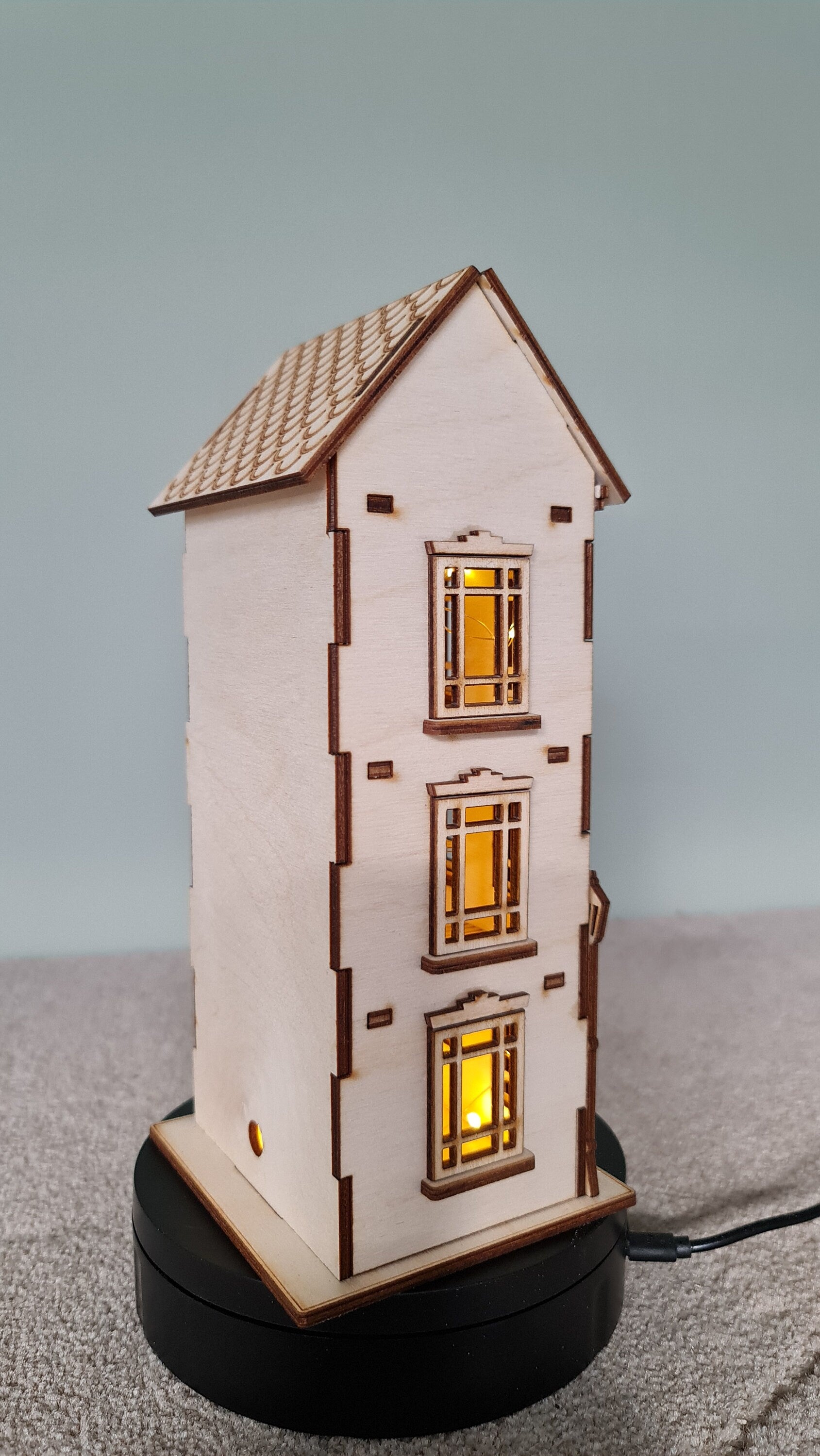 Town house No.1 Dollhouse DIY Kit Scale 1:48 | Cornel73