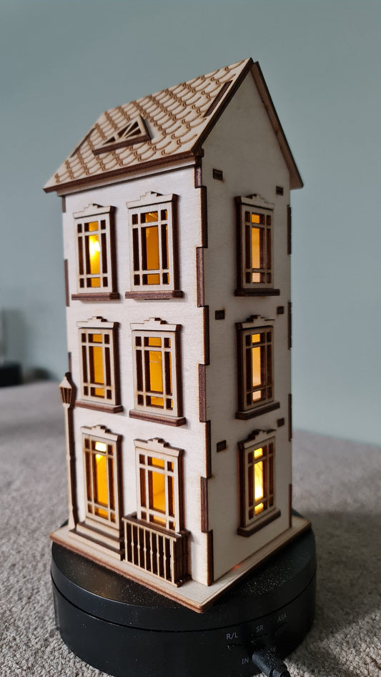 Town house No.1 Dollhouse DIY Kit Scale 1:48 | Cornel73