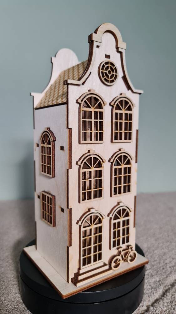 Town house No.2 Dollhouse DIY Kit Scale 1:48 | Cornel73