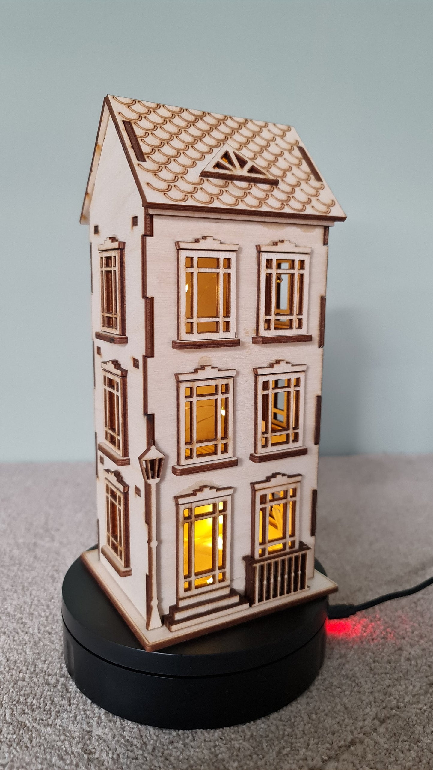 Town house No.1 Dollhouse DIY Kit Scale 1:48 | Cornel73