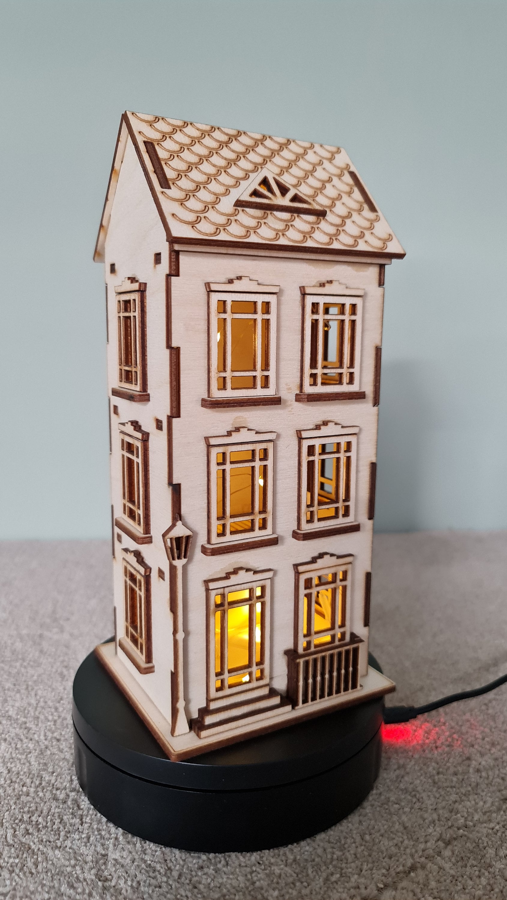 Town house No.1 Dollhouse DIY Kit Scale 1:48 | Cornel73