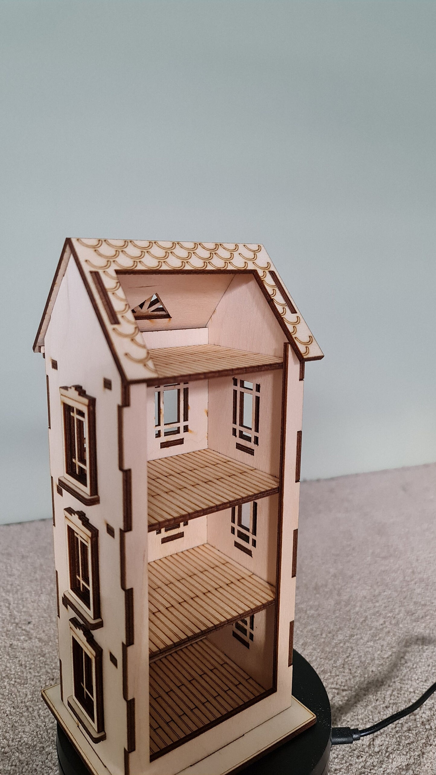 Town house No.1 Dollhouse DIY Kit Scale 1:48 | Cornel73