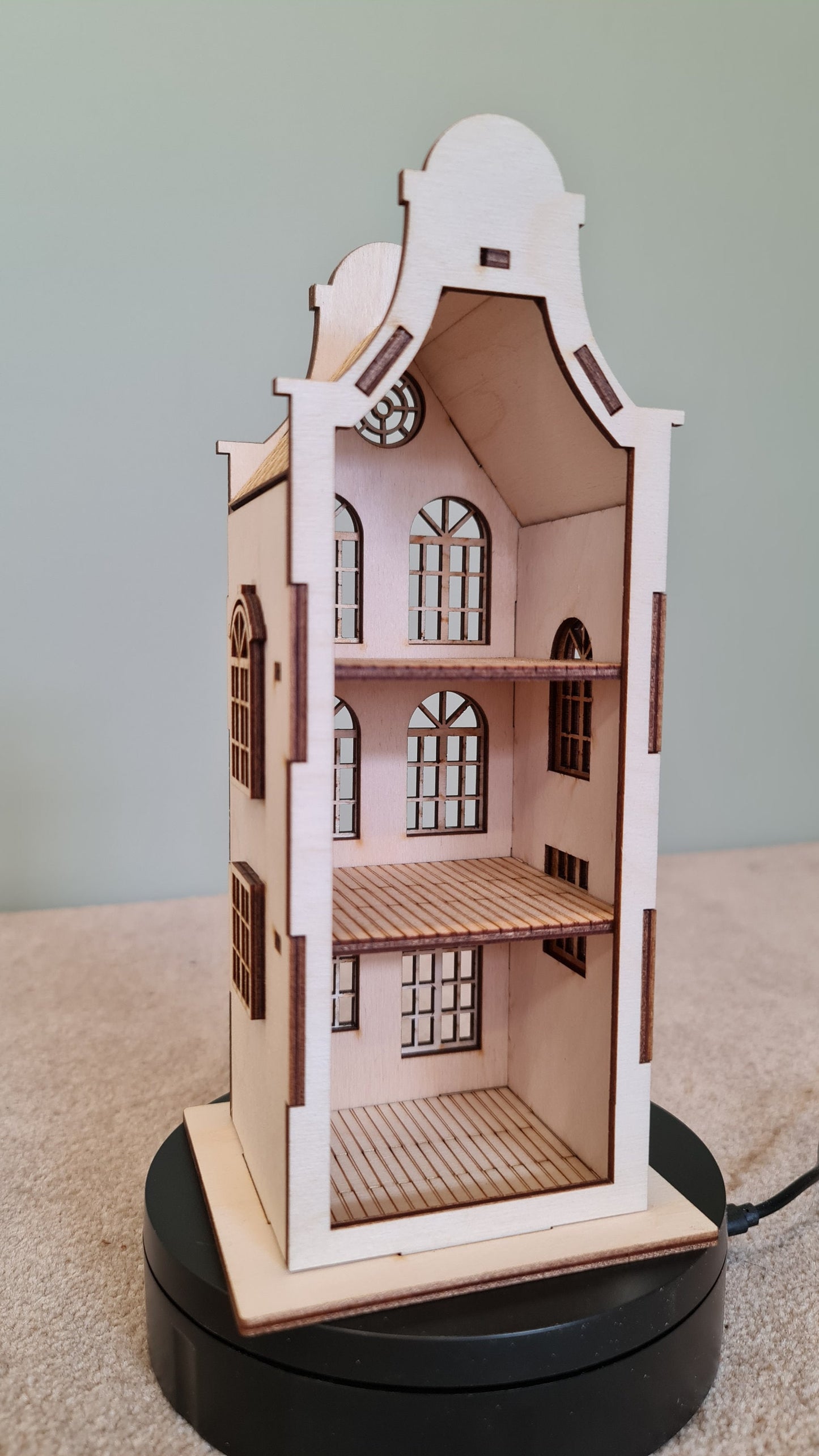 Town house No.2 Dollhouse DIY Kit Scale 1:48 | Cornel73