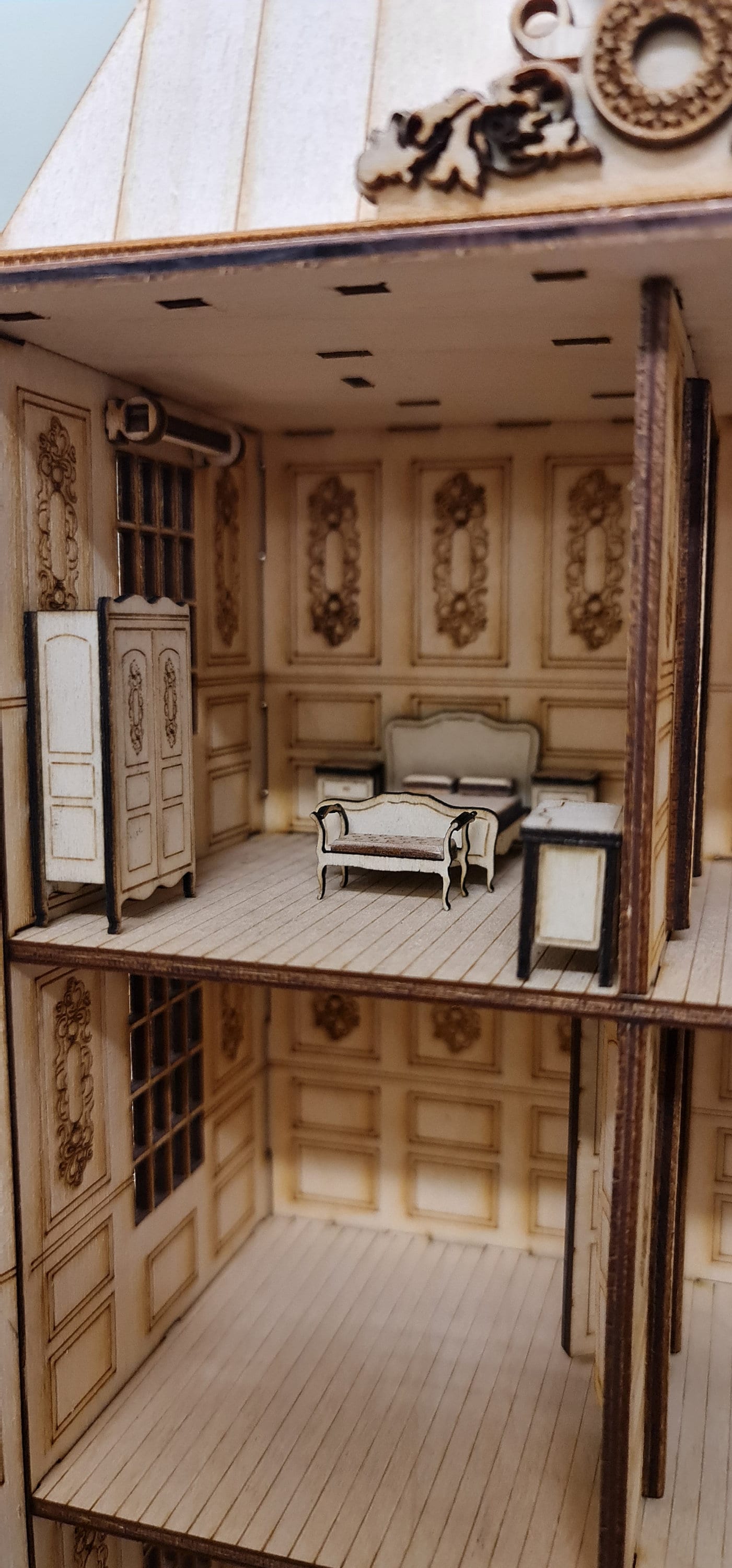 French furniture set Kit 1:48 Scale for dollhouses