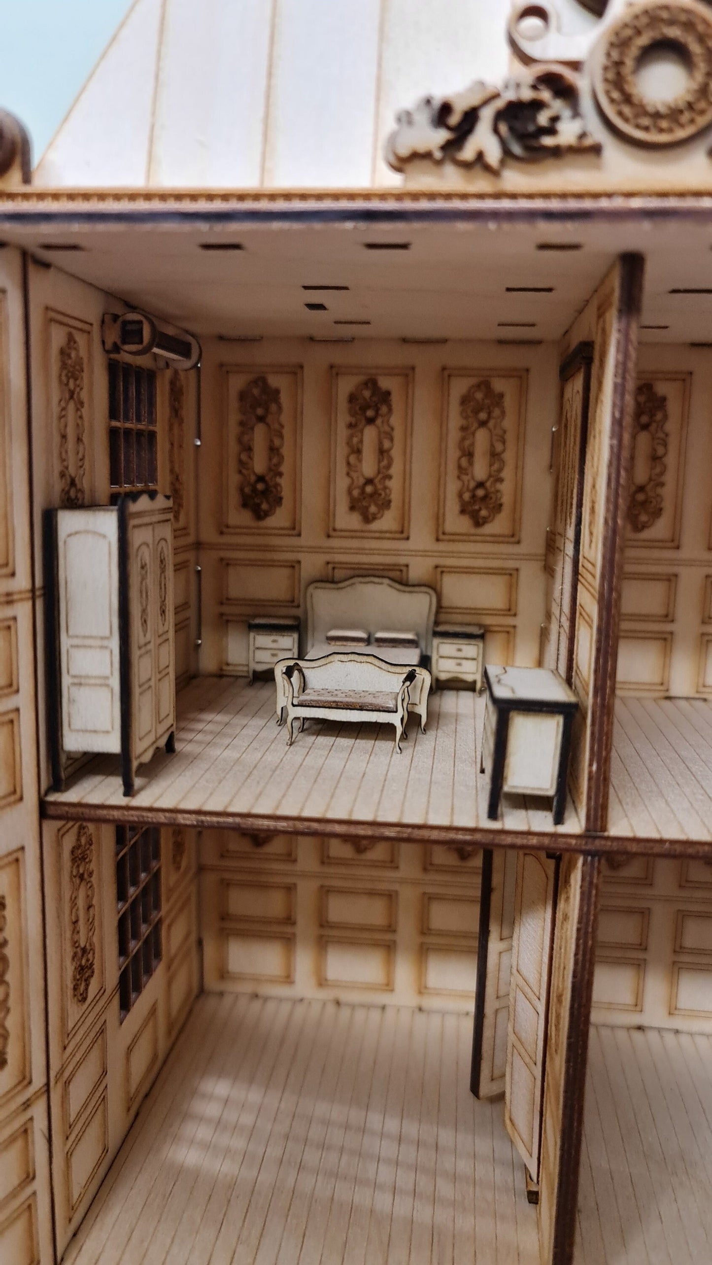 French furniture set Kit 1:48 Scale for dollhouses