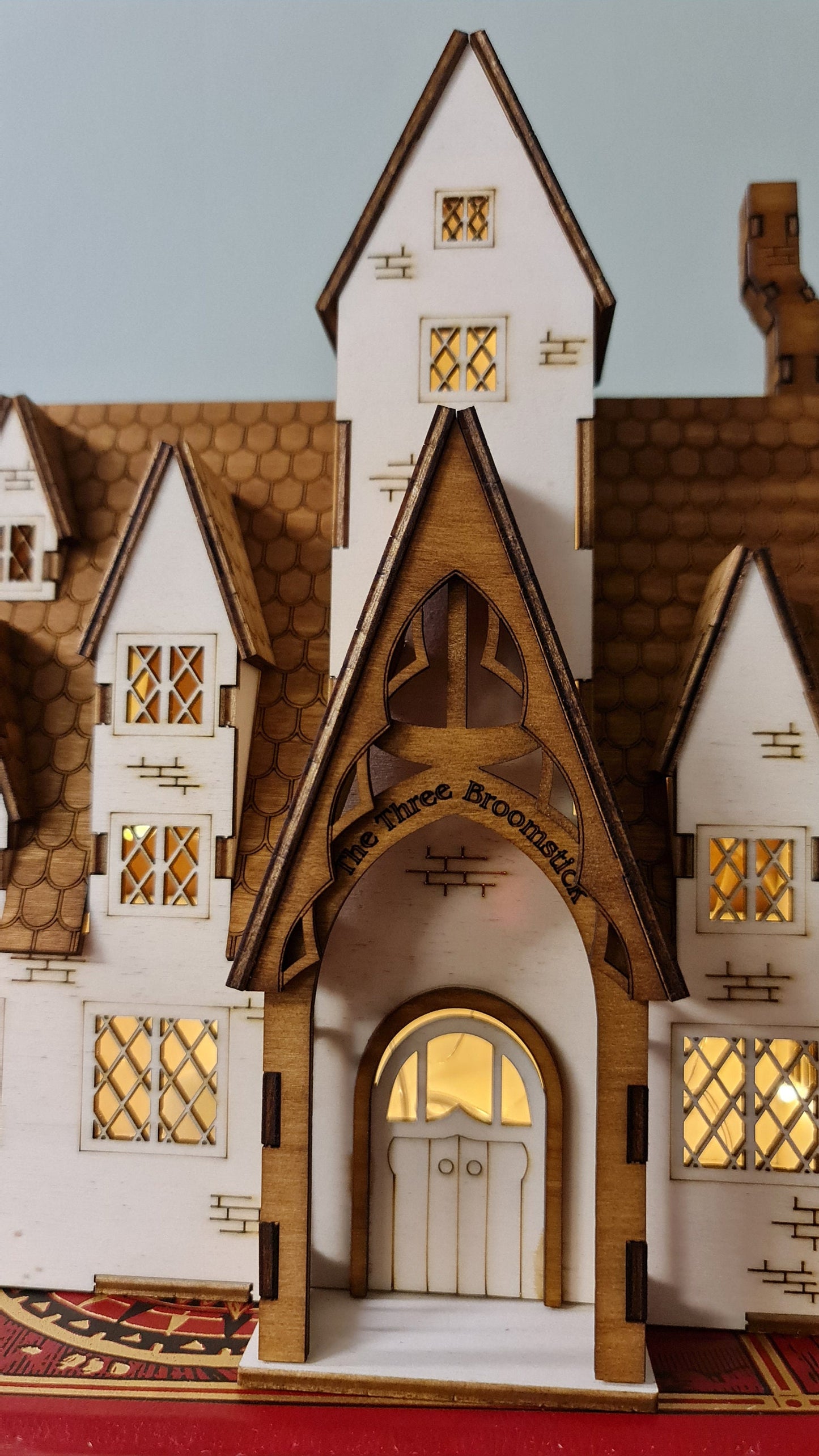The Wizard's Inn DIY Kit 1:48th Scale, dollhouse , Miniature kit model