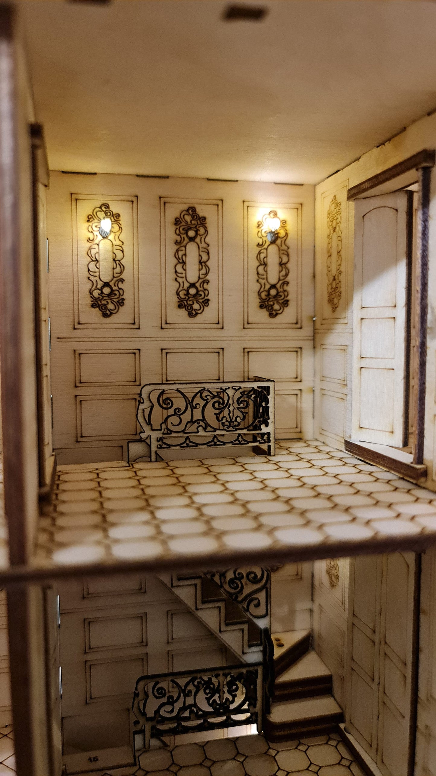 DOLLHOUSE , Miniature kit model "The French Palace "1:48th Scale Kit Dollhouse Miniature,Dolls' House, Dolls' House