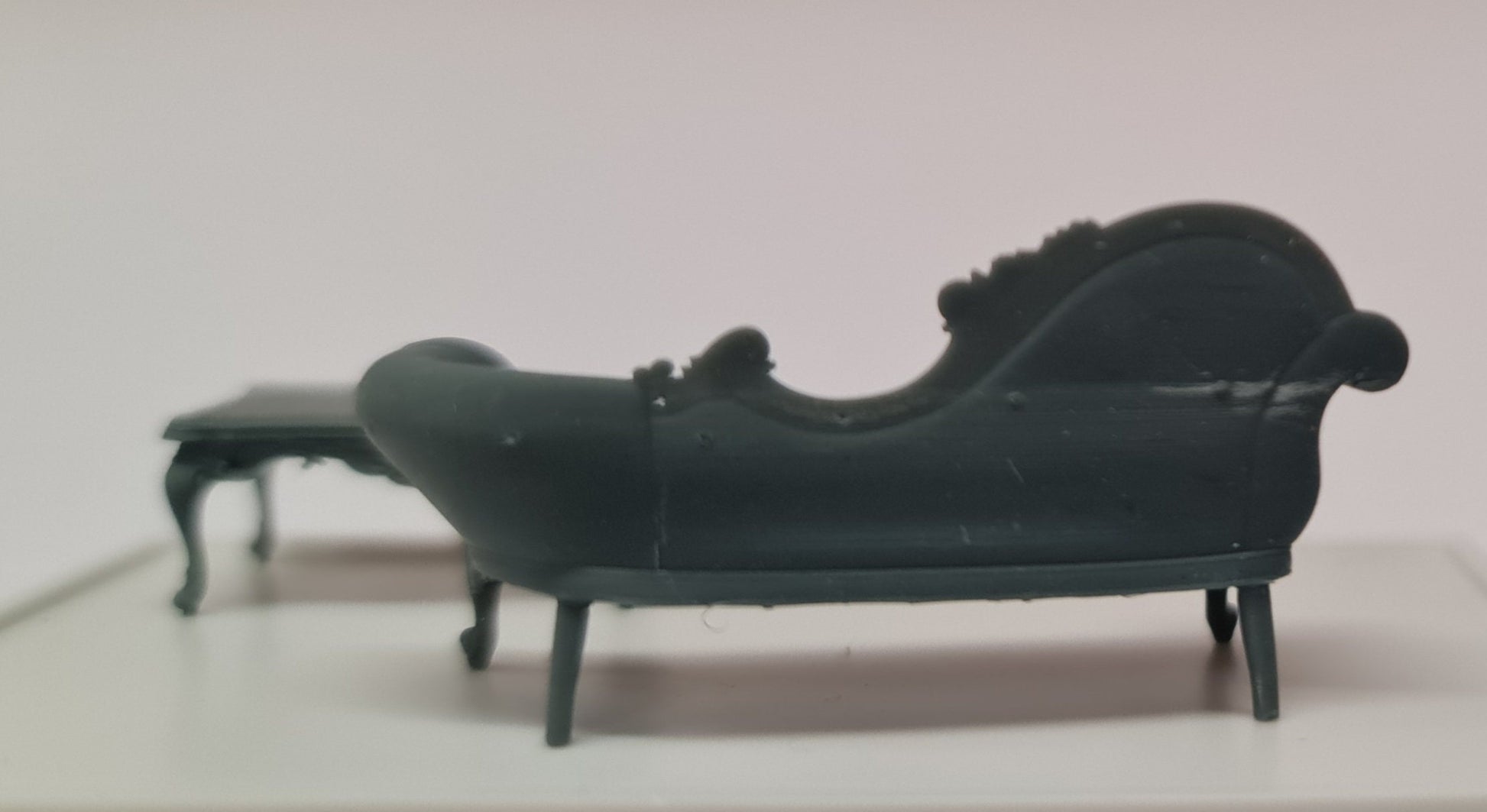 Baroque Furniture Set 3D printed in 1;48th scale