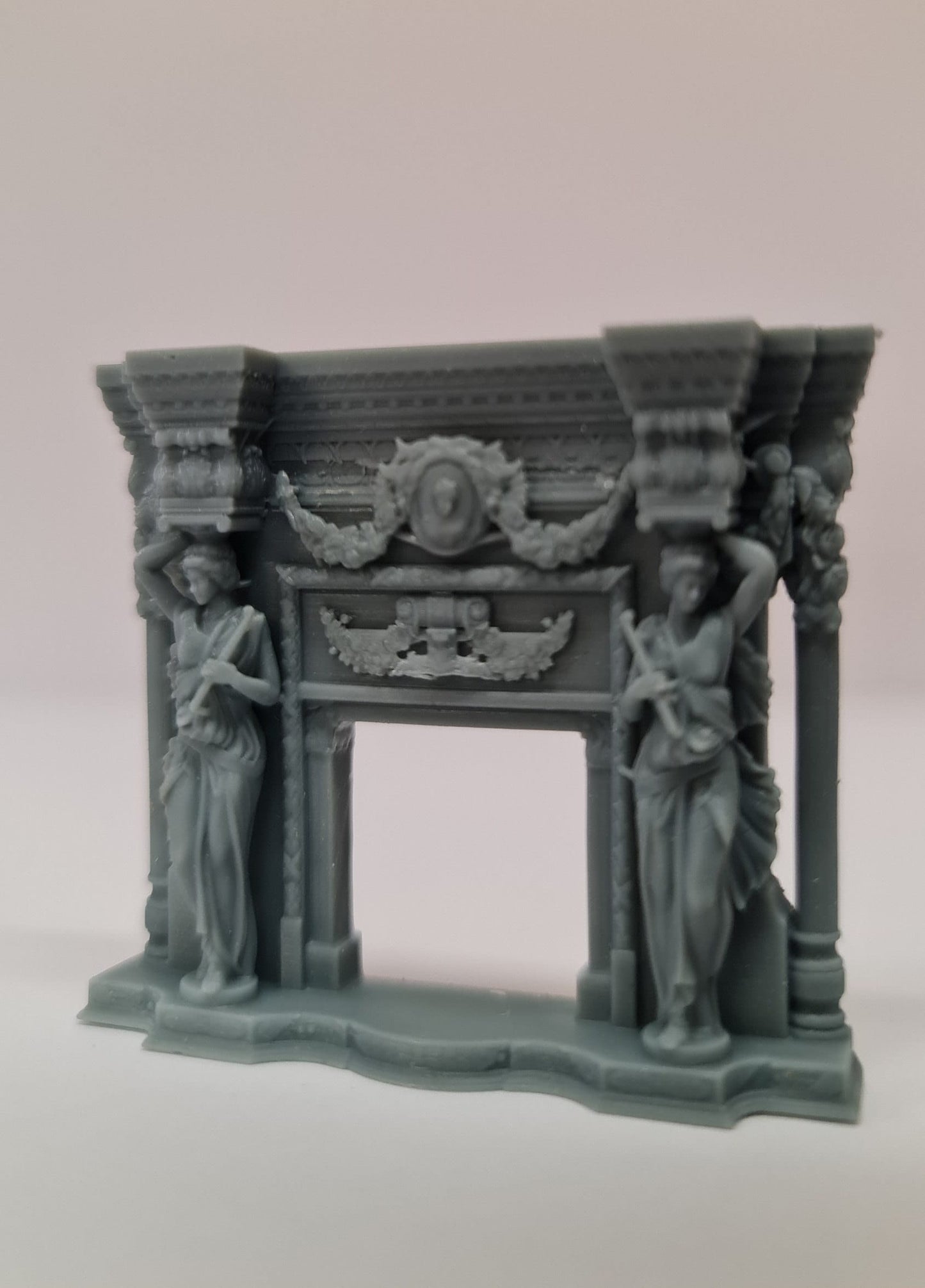 Baroque Fireplace 2 / 3D Printed in 1-24th and 1-48th scale