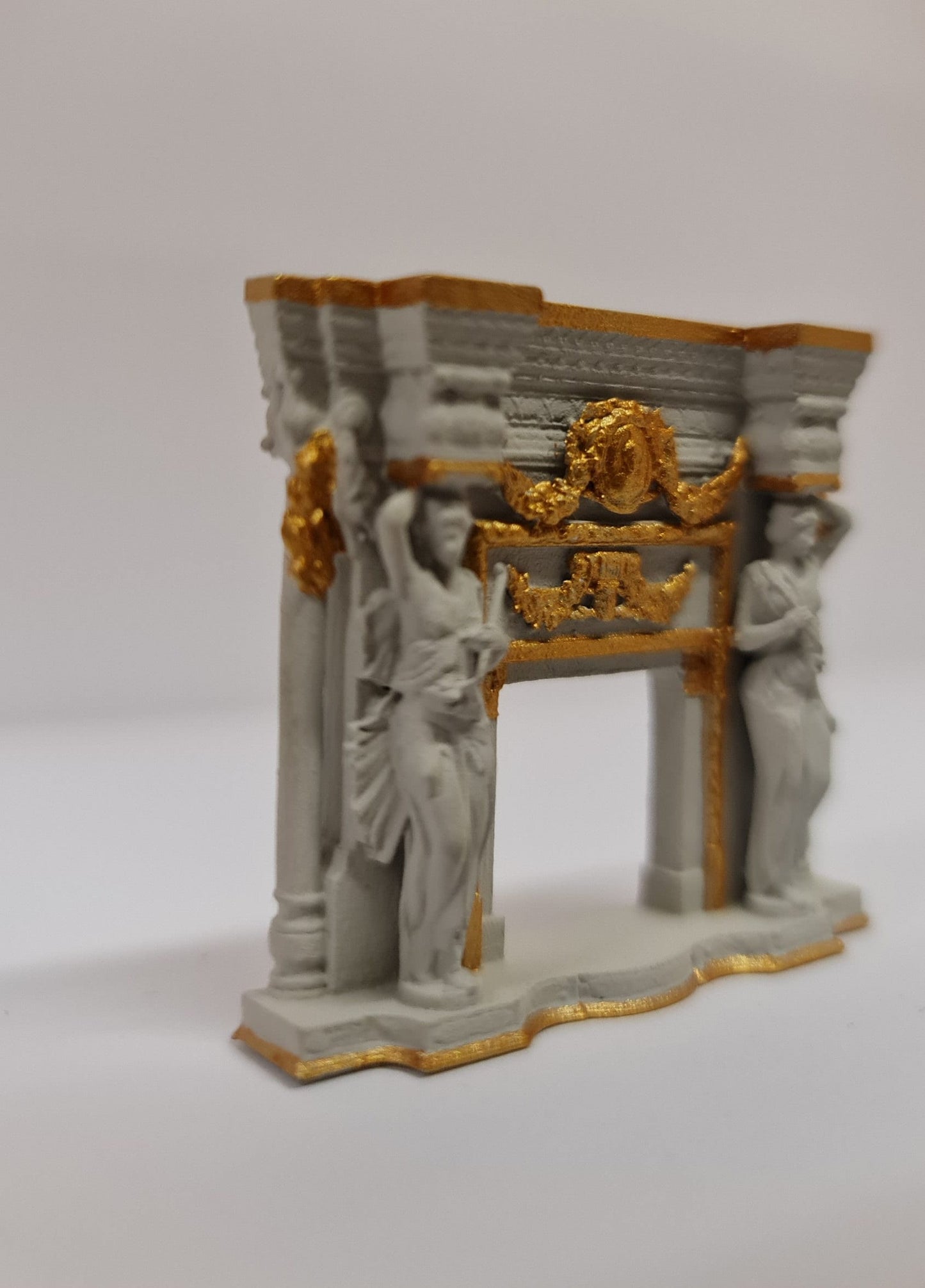 Baroque Fireplace 2 / 3D Printed in 1-24th and 1-48th scale