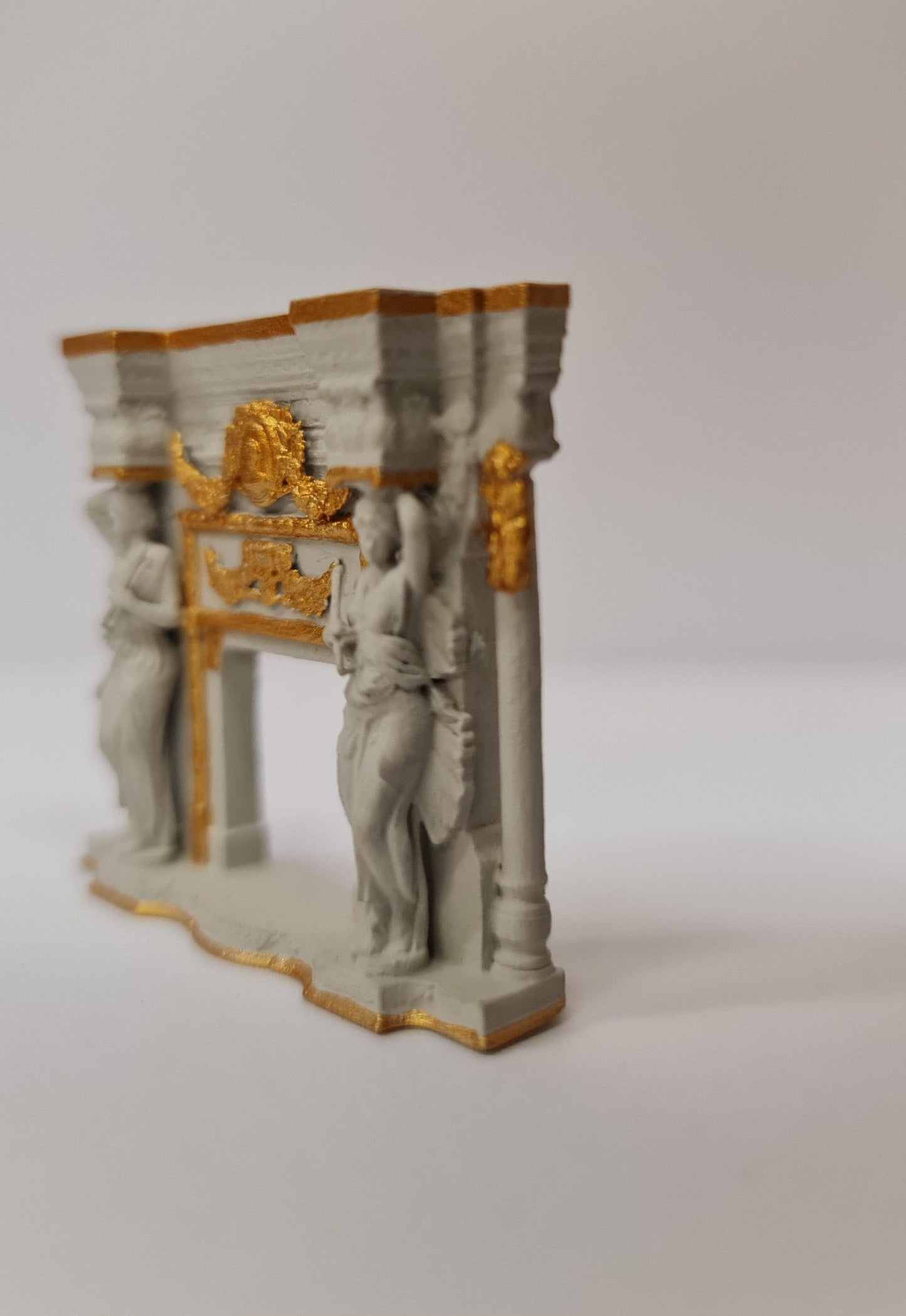 Baroque Fireplace 2 / 3D Printed in 1-24th and 1-48th scale