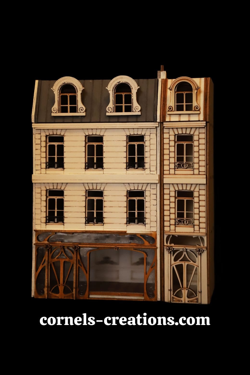Narrow Building Art Nouveau Style -Kit in 1;48th Scale