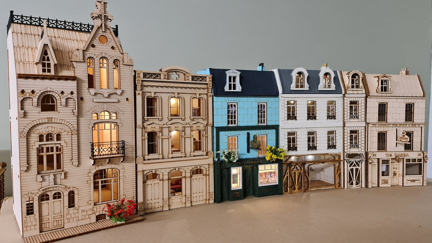 Narrow Building Art Nouveau Style -Kit in 1;48th Scale