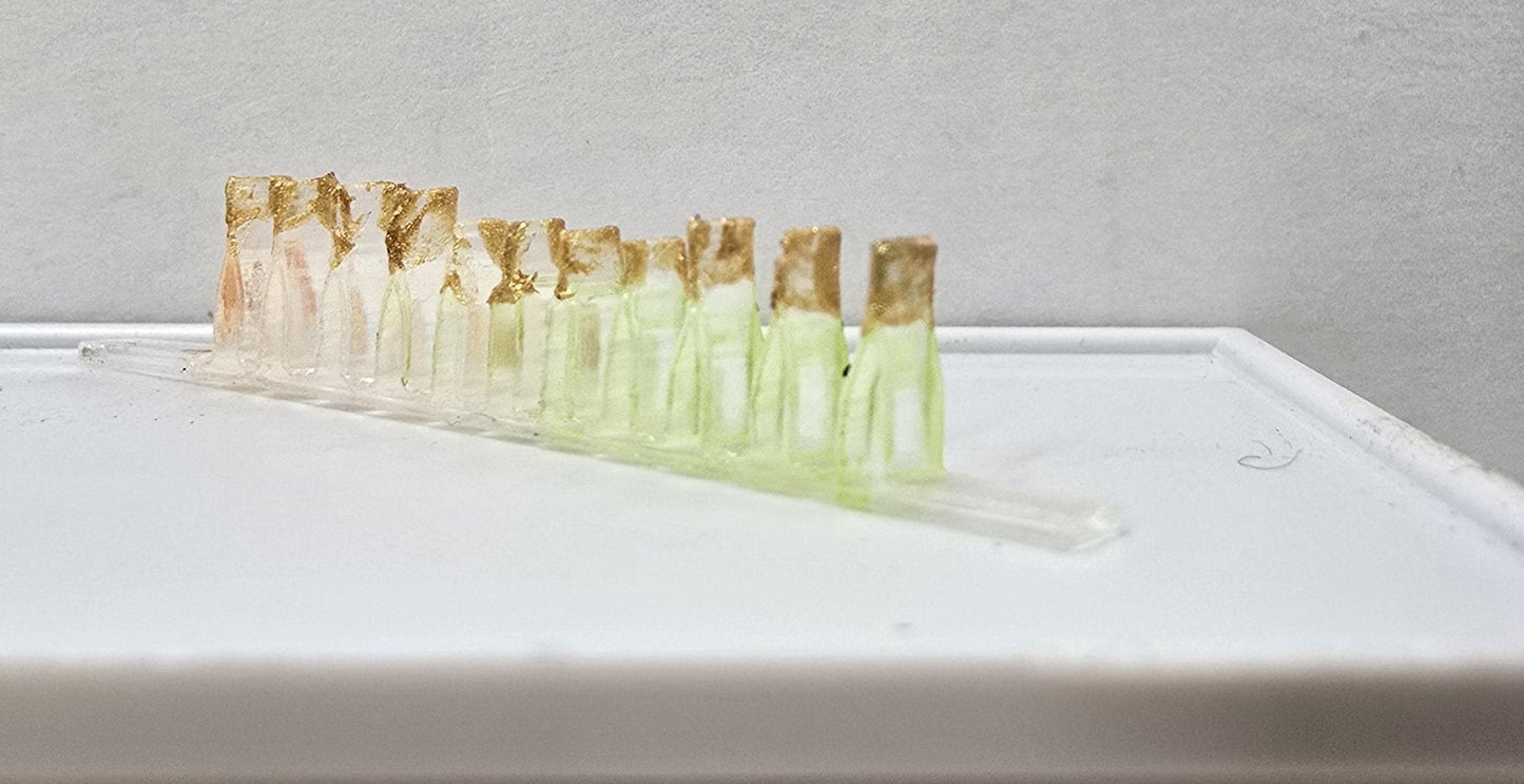 Miniature line of Bar Bottles - set of three- in 1:48th scale