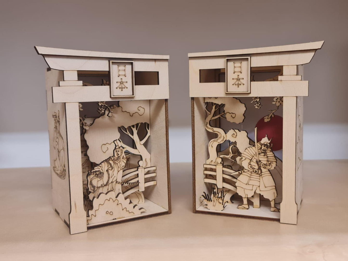 Japanese Mini BookNook, Bookend, Diorama- Kit