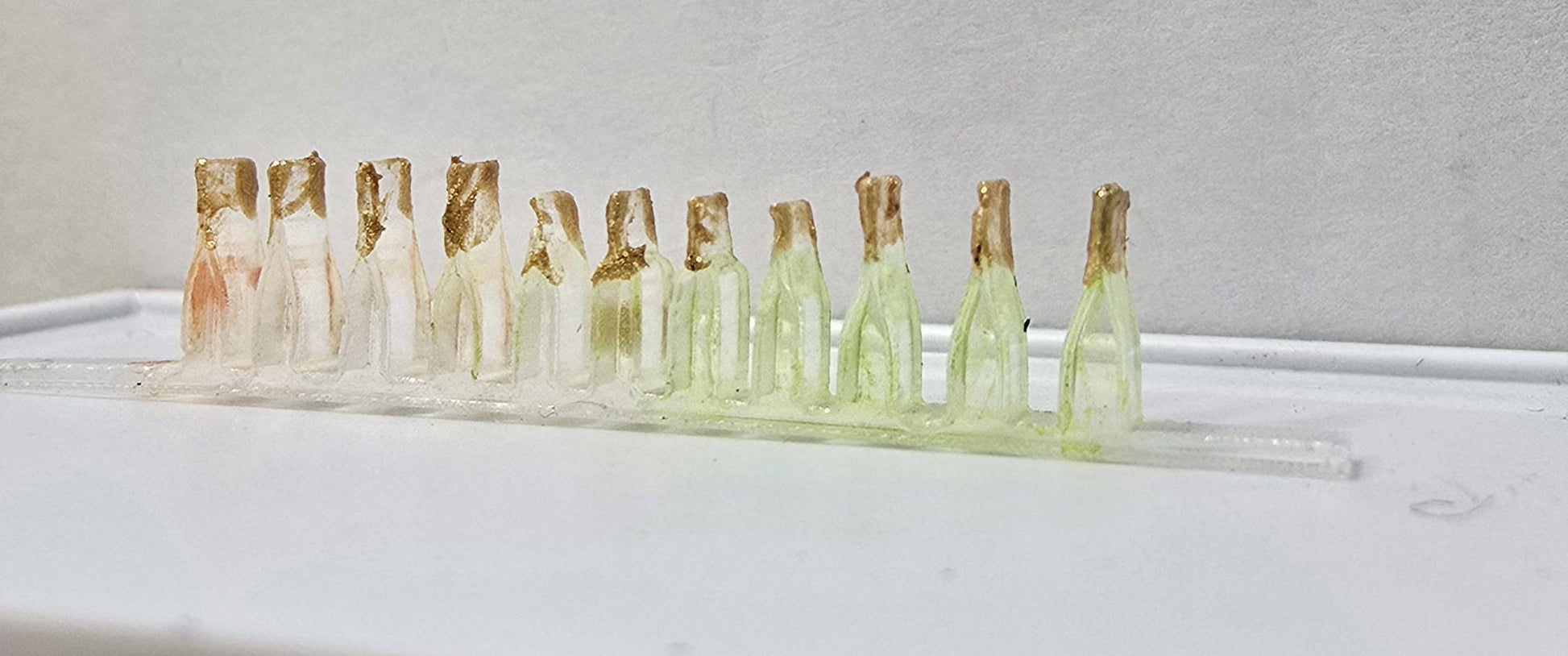 Miniature line of Bar Bottles - set of three- in 1:48th scale