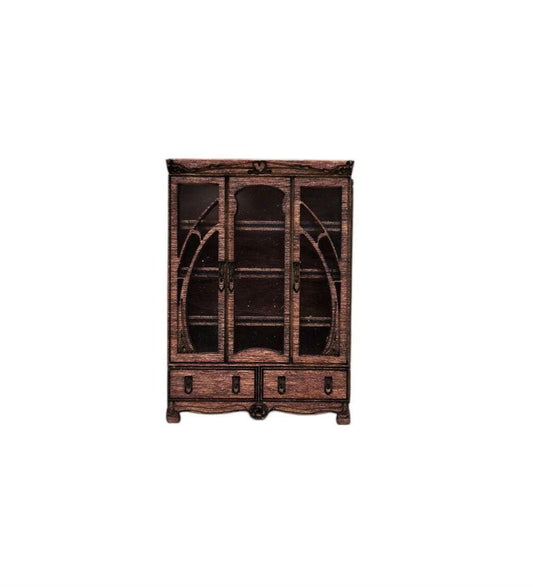 Art Nouveau Display Cabinet Kit 1:48th Scale for dollhouses, miniature houses
