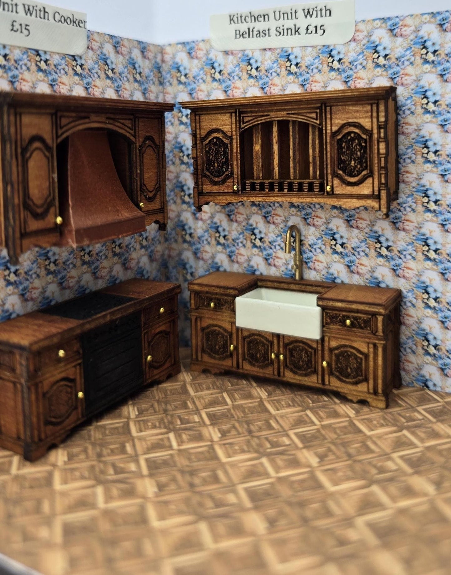 Kitchen Furniture - Farmhouse Range 1;48th Scale - Kit