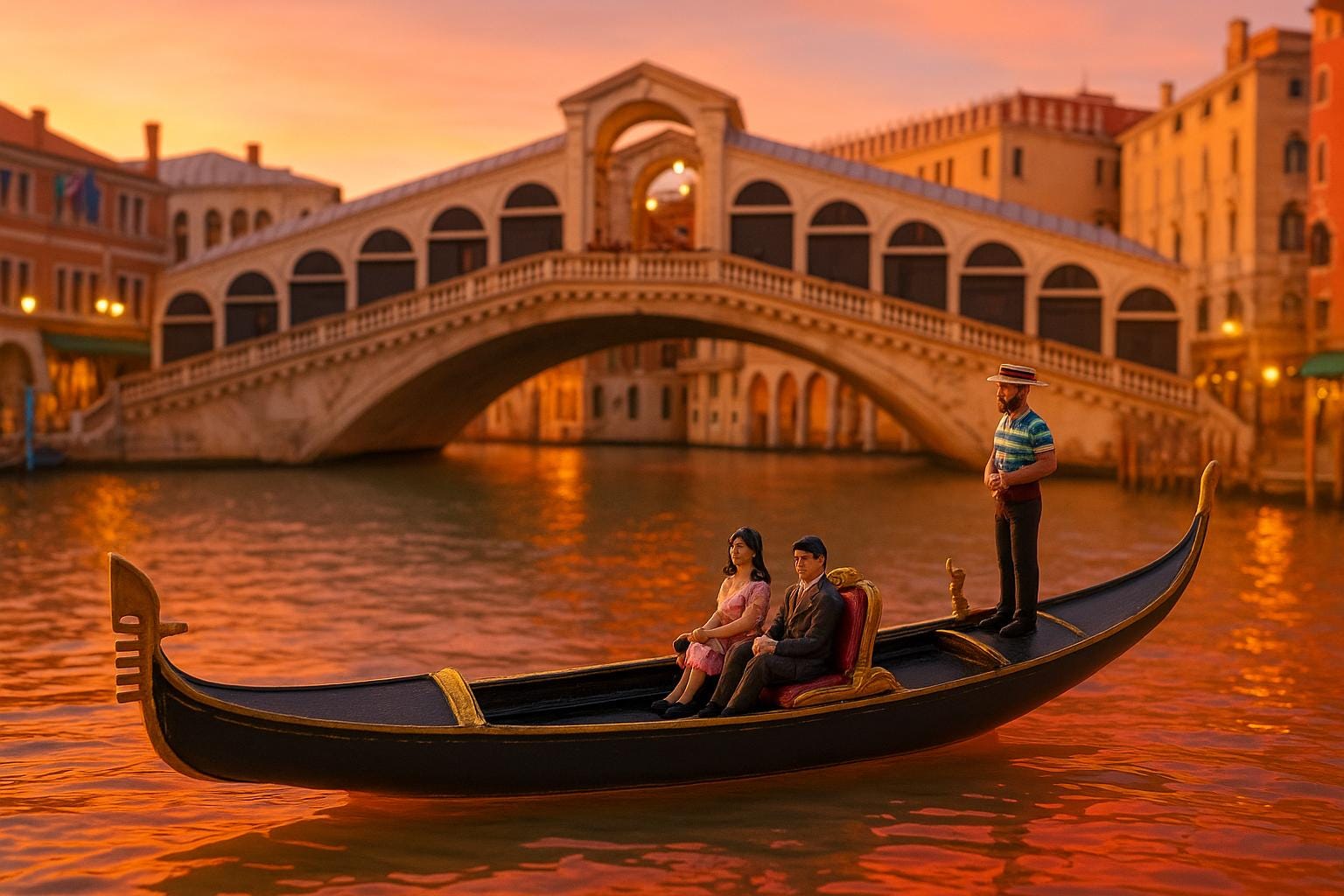 Venetian Gondola ser 1:48th scale , 3D Printed