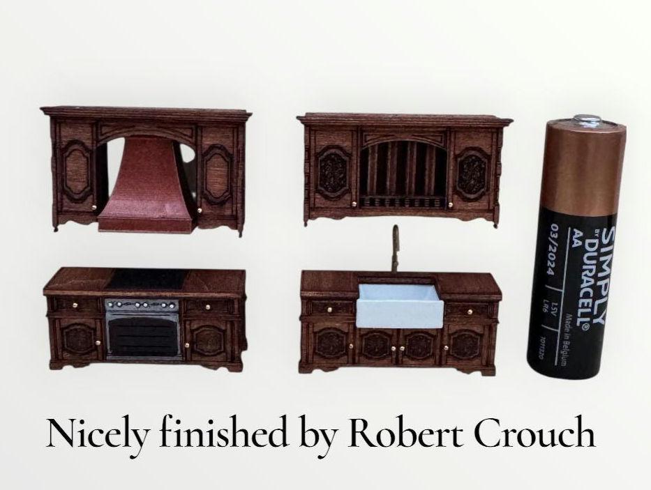 Kitchen Furniture - Farmhouse Range 1;48th Scale - Kit