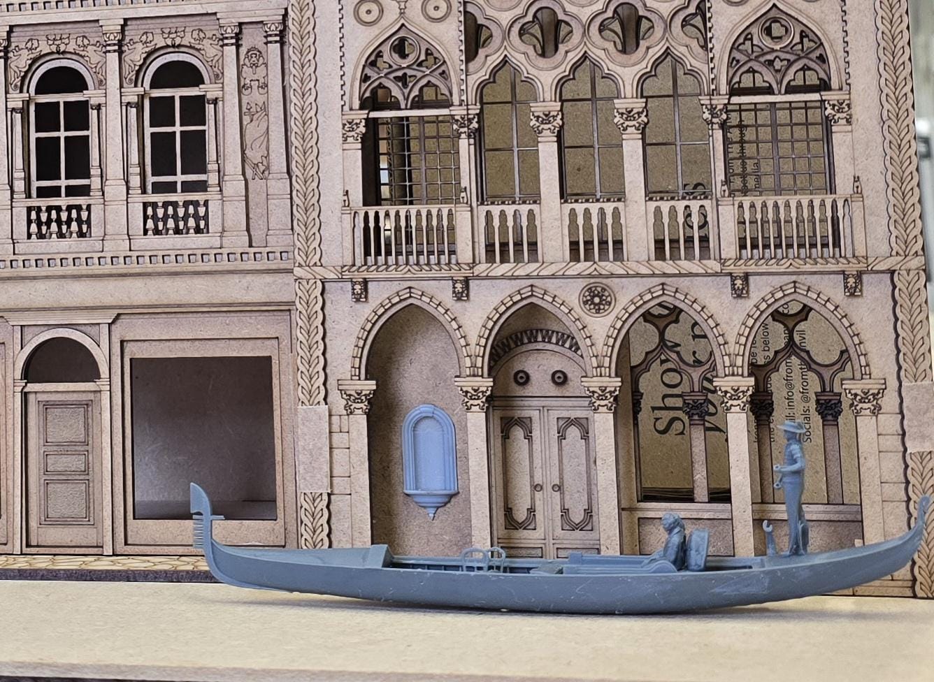 Venetian Gondola ser 1:48th scale , 3D Printed