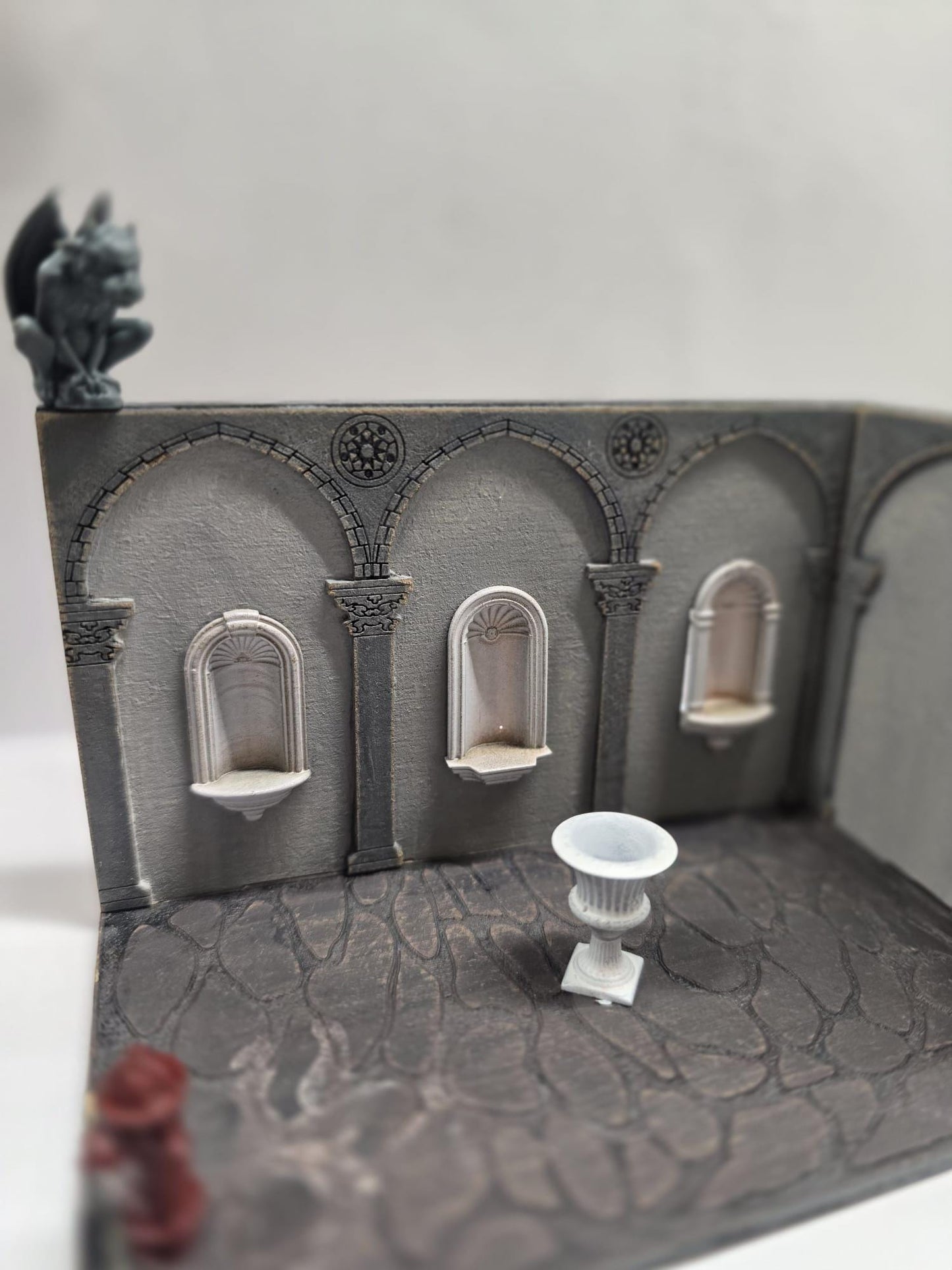 Decorative Wall Niche - 1;48th Scale , 3D Printed, Dollhouse Miniature Decor, Unpainted