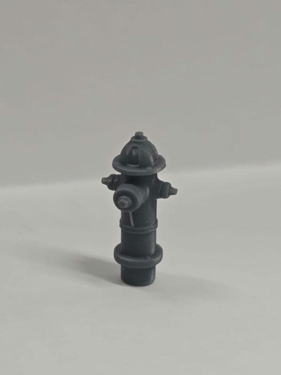 Fire Hydrant - 3D Printed, Miniature, Unpainted 1;48th Scale