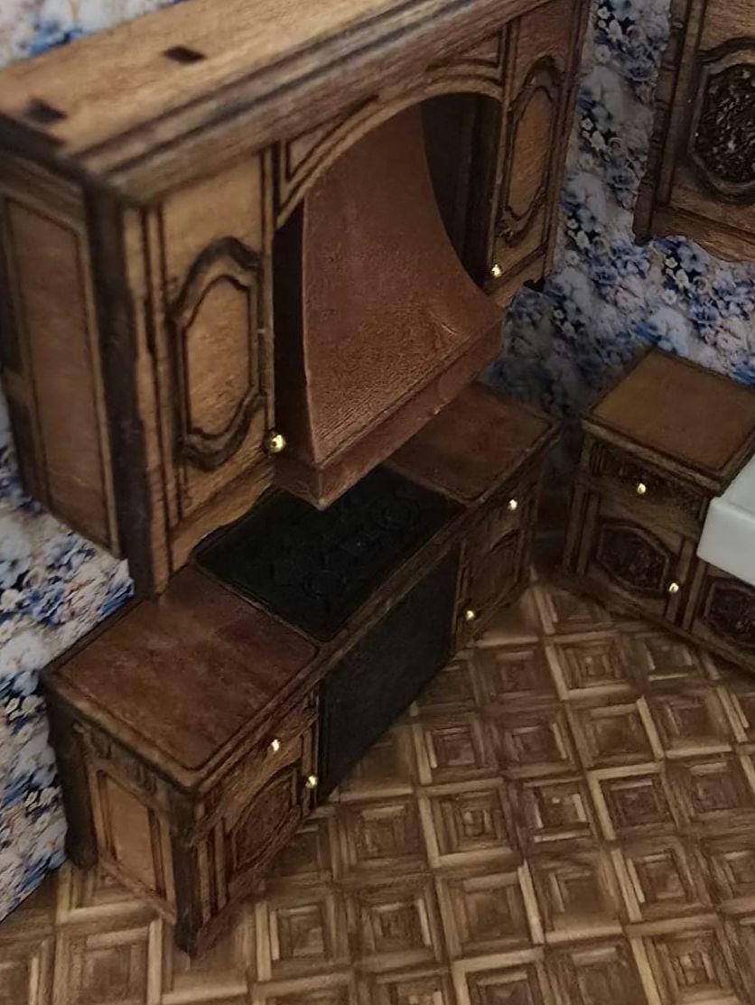 Miniature Cooker Hood, 3D Printed, Unpainted, Kitchen Appliance 1;48th & 1;24th Scale