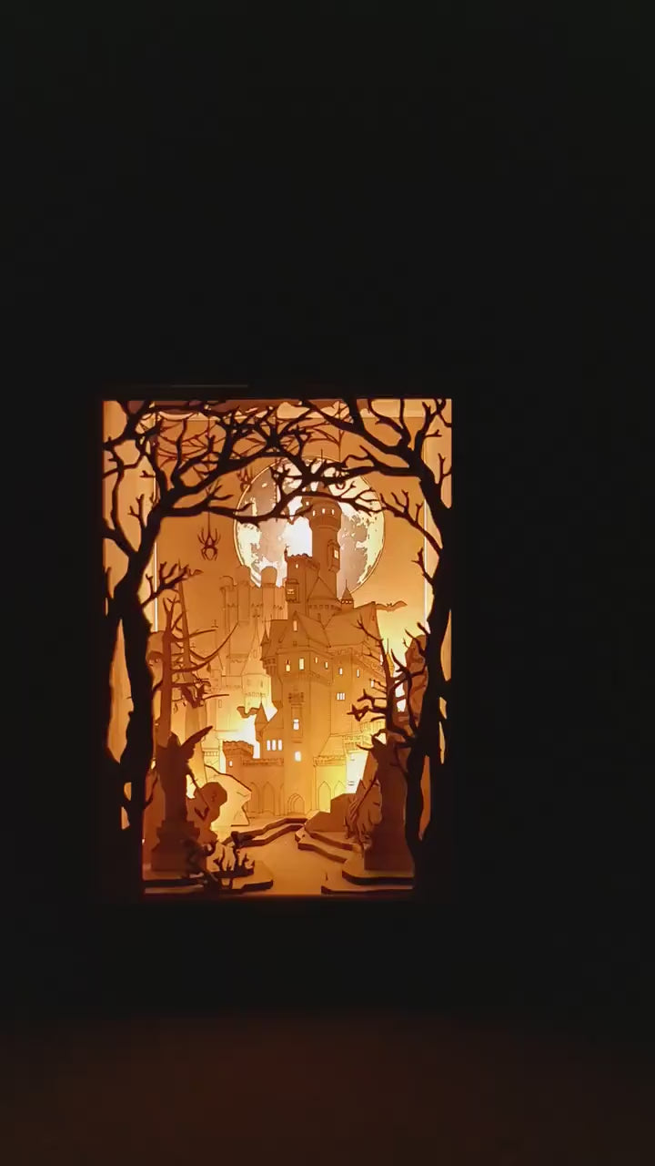 Dracula's Castle Book Nook / Diorama DIY Kit | Cornel73,Halloween