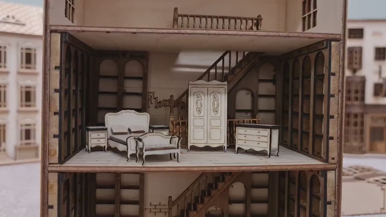 French furniture set  Kit 1:48 Scale for dollhouses