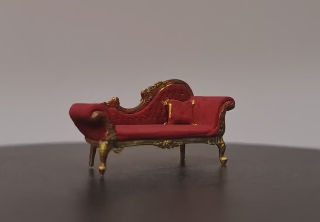 Baroque Furniture Set -3Dprinted in 1;48th scale / Dollhouse /Furniture /Miniature
