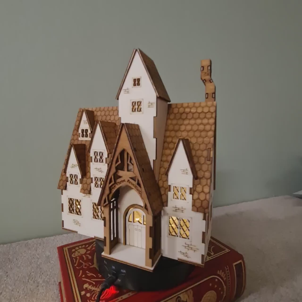 The Wizard's Inn DIY Kit 1:48th Scale, dollhouse , Miniature kit model