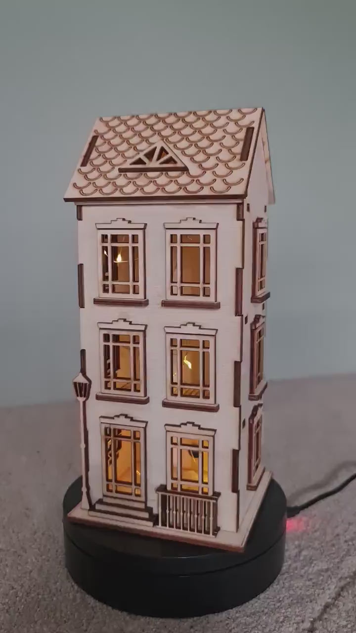 Town house No.1 Dollhouse DIY Kit Scale 1:48 | Cornel73