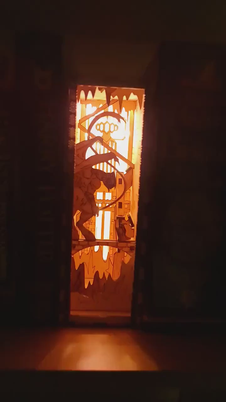 Book Nook/ Diorama Kit - Lord of the Ring Inspired with lights-  Cornel73