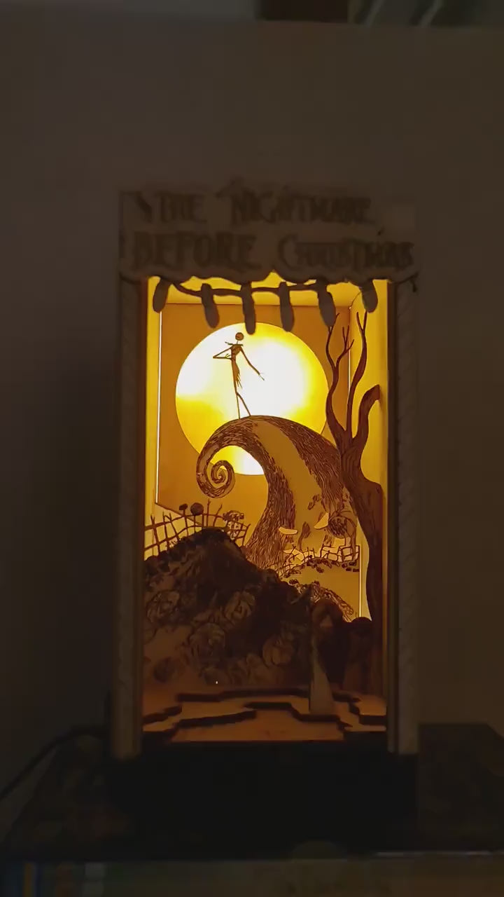 Nightmare Before Christmas DIY Book Nook / Diorama Kit | Cornel73
