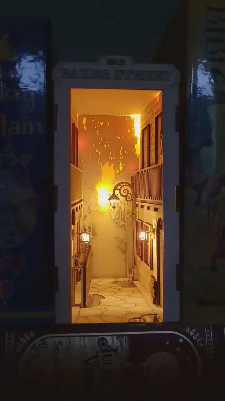 221B Baker Street DIY Kit Booknook /Diorama /Book Nook Murder Mystery |Cornel73