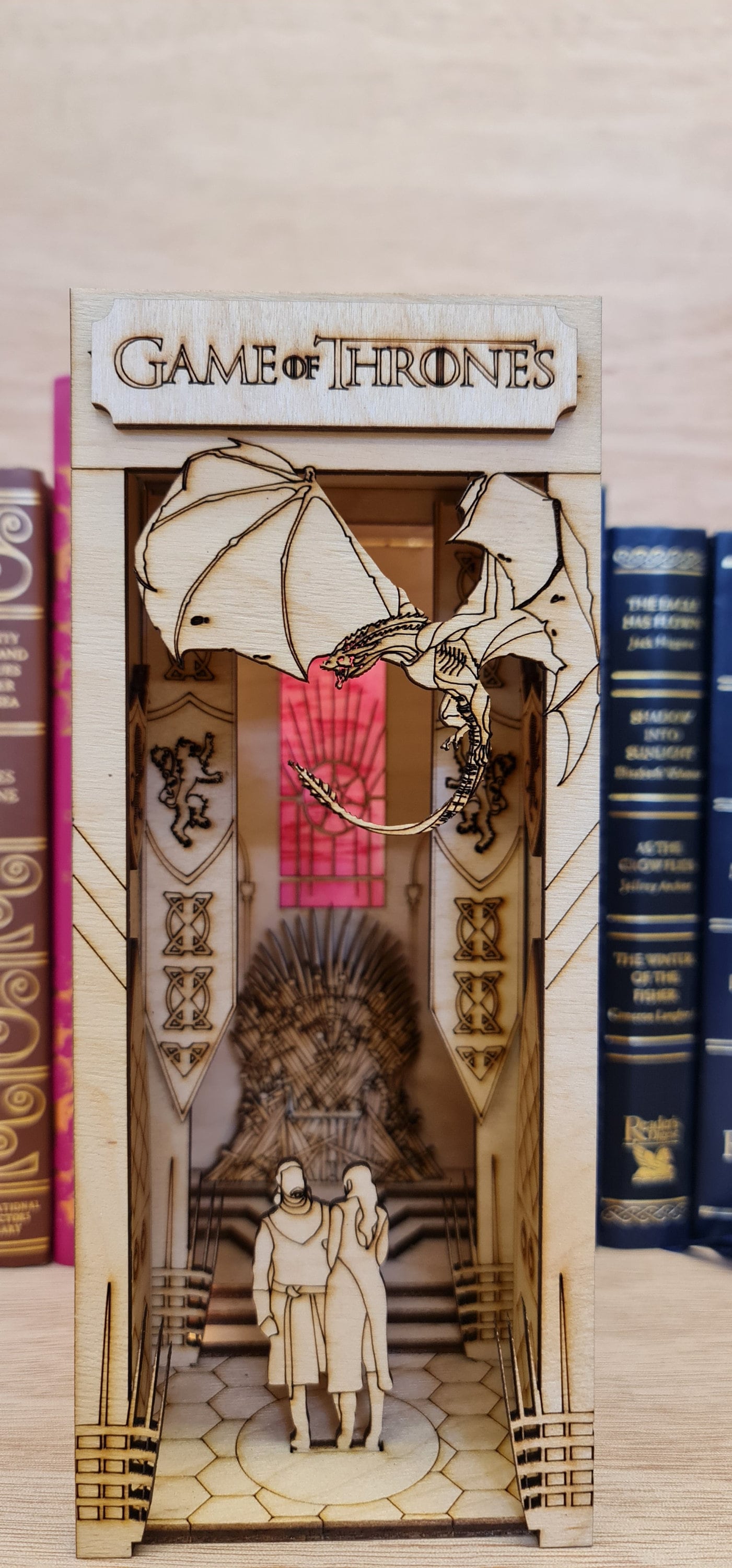Book Nook / Diorama- Game of Thrones Book Nook Kit/ Bookshelf insert | Cornel73