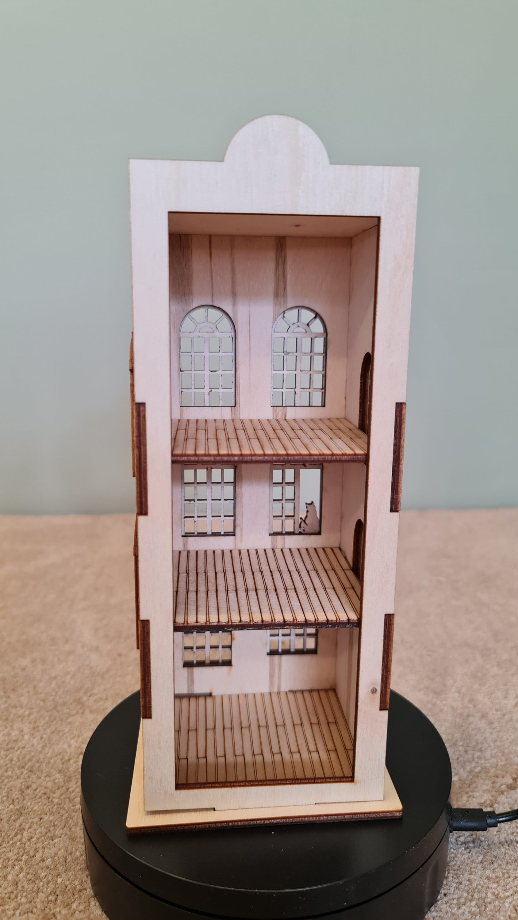 Town house No.3 Dollhouse DIY Kit Scale 1:48 | Cornel73