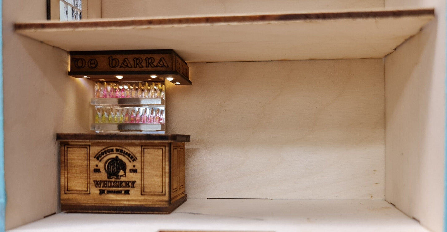 "DeBarra Bar" kit -1;48th Miniature model