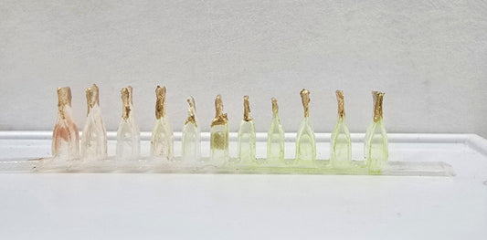 Miniature line of Bar Bottles - set of three- in 1:48th scale