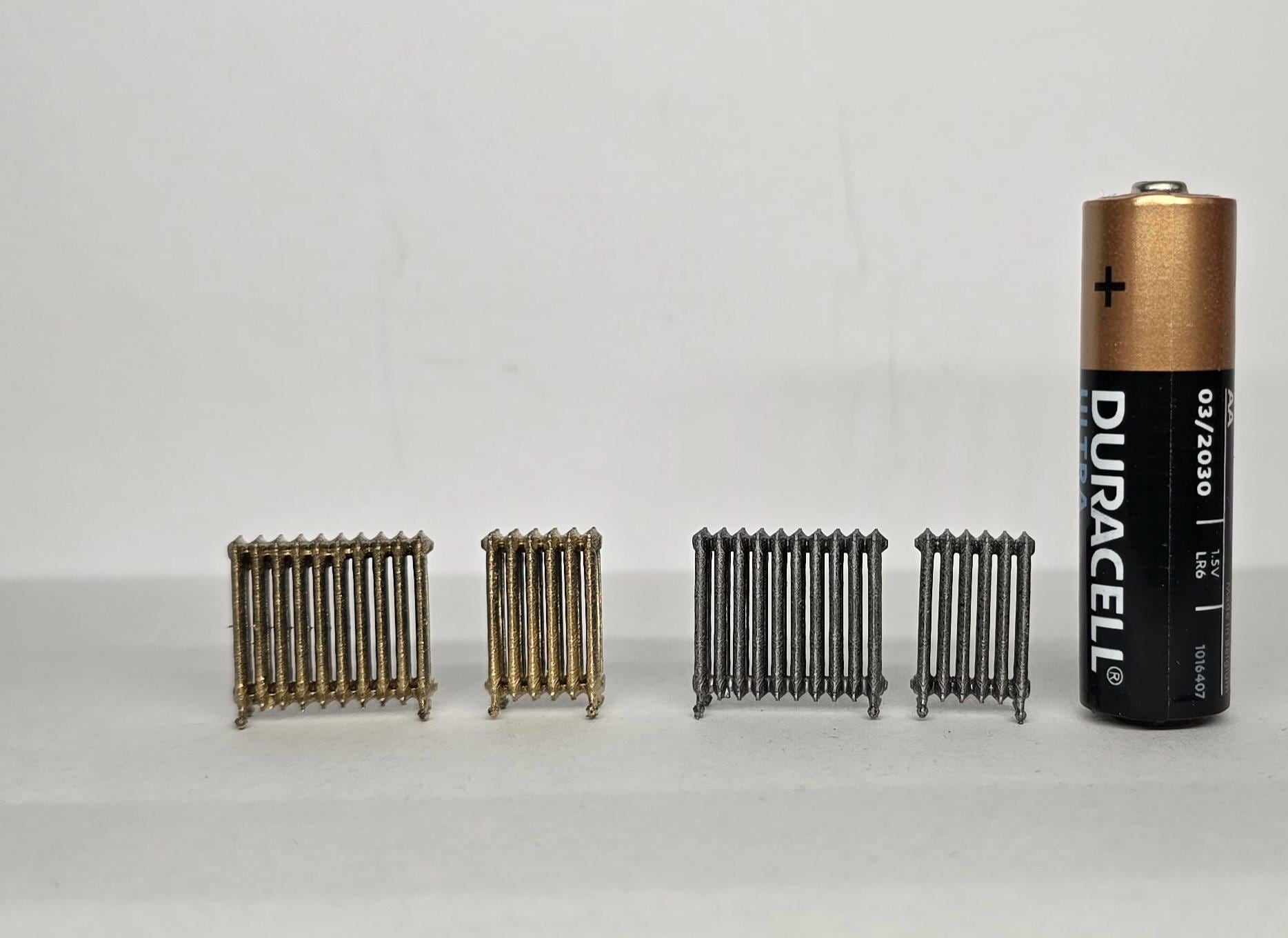 Cast Iron Radiators - 3D printed- Bundle , Victorian/Parisian style , 1;48th scale