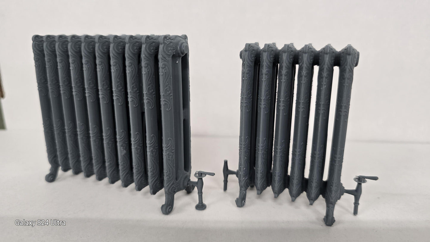 Cast Iron Radiators - 3D printed , Victorian/Parisian style , 12th , 24th