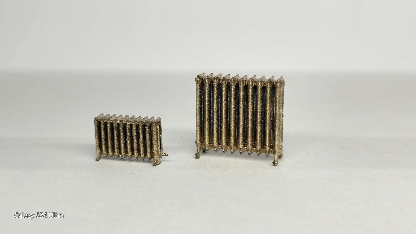 Cast Iron Radiators - 3D printed- Bundle , Victorian/Parisian style , 1;48th scale